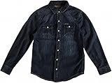 Garcia Jungen langarm Jeans Hemd S63431 in blau (worn denim 1938), Kleidergröße:164/170;Farbe:blau (worn denim 1938)