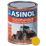 ASINOL KRAMER GELB BAUMASCHINEN 1.000 ml Kunstharzlack Farbe Lack 1l Liter Dose
