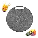 Schneidebrett Küchenschneidebrett Hackbrette Obst Gemüse Schneidebrett Küchenschneidebrett Brett Kunststof Brett Rund Küchenutensilien Mit Griffen Schneidebrett Kunstoff Mit Griffigem Griff