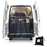 Living in a Bubble Insektennetz mit Zentralreißverschluss für Mercedes Sprinter, Ford Transit (Mittel-/Hochdach), Renault Master, Volkswagen Crafter (Hoch-/Superhochdach) – insektenfreien Innenraum