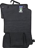 PETEX Gummimatten passend für E-Klasse (W212) ab 03/2009-03/2016 / T-Modell ab 11/2009 / CLS (C218) ab 01/2011 / CLS (X218) Shooting Brake ab 10/2012 Fußmatten schwarz 4-teilig