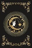 Moon and Stars Bullet Journal: Black and Gold Goddess | Occult Magic Theme | for Women Men Teens