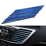 Scelet 10 Stücke Auto Auto Bunte Klimaanlage Luftauslass Dekoration Streifen Autozubehör