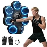 Jubilin Smart Music Boxing Machine für Erwachsene/Kinder, Elektronische Bluetooth Boxmaschine mit Musik, Musical Boxing Machine mit Boxhandschuhe, 12 Einstellbare Geschwindigkeiten und Zählmodus