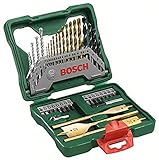 Bosch Accessories Bosch 40tlg. X-Line Titanium Bohrer und Schrauber Set (Holz, Stein und Metall, Zubehör Bohrmaschine)