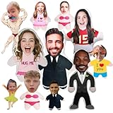 Helgee Personalisierte Kissen mit Foto, benutzerdefinierte Kissen mit Text oder Bild, personalisierte Geschenke für Geburtstage, Paare, Eltern, Freunde, Jubiläen