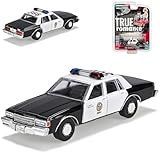 alles-meine.de GmbH Chevrolet Caprice Police 1986 1/64 Greenlight Modell Auto mit individiuellem Wunschkennzeichen