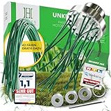 Heckenpracht® Profi Nylon Unkrautbürste für Freischneider | inkl. 42x PA 66 Nylonfäden | Wildkrautbürste für Motorsense aus Aluminium | 25,4mm Bohrung | Freischneider Zubehör