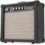 Rocktile Scream 15 Gitarrenverstärker Mini Combo Amp (15 Watt Amplifier, 2-Kanäle, Portable, AUX-In für MP3/CD, 3-Band Equalizer, Kopfhöreranschluss)