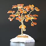 heliaden Bonsai Glücksbaum Lebensbaum Geldbaum Bäumchen aus Bernstein III 9 cm Handmade Feng Shui Deko
