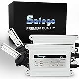 Safego 55W H7 6000K HID Xenon Umbausatz Lampe Schlank HID Xenon Scheinwerfer Nachrüstsatz Set