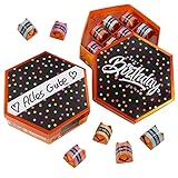 Aufkleber-Set passend für Küsschen Pralinen - Happy Birthday Konfetti - dv1189