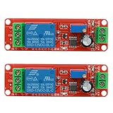 ARCELI 2 STÜCKE NE555 12 V DC Einstellbar 0-10 Sekunden Timer Verzögerungsschalter Modul für Arduino Raspberry Pi
