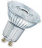 Osram LED Base PAR16 Reflektorlampe, Sockel: GU10, Warm White, 2700 K, 4.3 W, Ersatz für 50-W, 5 Stück (1er Pack)