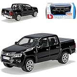 NEW Volkwagen Amarok Pick-Up Schwarz Ab 2010 1/43 Burago Modell Auto