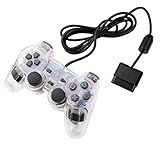 DARLINGTON & Sohns Controller Transparent passend für Playsation 2 PS2 PSX PSOne PS1 Playstation 1 Controller Analog Gamepad Joystick Joypad PS 2 Durchsichtig