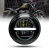 bamotoop 5.75 '' LED Motorrad Runder Scheinwerfer e-geprüft für Harley Davidson Dyna Street Bob Super Wide Glide Low Rider Night Rod Train Sportster Iron 883 Indian Scout Triumph (Schwarz)