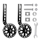 Zusatzräder für Kinderfahrräder, Universal-Fahrradrollen zur Stabilisierung, verstellbare Fahrrad-Räder, Stabilisator für Fahrräder von 20-12 Zoll für Kinder