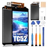 LCD Display für Zebra TC52 LCD Bildschirm für Zebra TC52 / TC57 Ersatz Bildschirm für Zebra TC52 TC57 LCD Screen Touchscreen Digitazer Assembly mit Reparatur-Set (Schwarz)