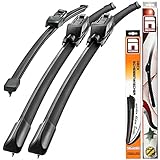 Recambo SCHEIBENWISCHER VORNE + HINTEN kompatibel für VW Caddy IV Kombi | ab BJ 2015> ( 3er Set: 600mm / 450mm / 400mm )