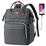 RJEU Rucksack Damen,Schulrucksack Mädchen Teenager mit Anti-Diebstahl Tasche & USB-Ladeanschluss,Laptop Rucksack Schule mit 12-16 Zoll Laptopfach für Frauen,Freizeit,Uni,Arbeit,Reisen