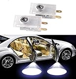 Duleutgnu 2 Stück LED Autotür Türbeleuchtung Logo KFZ Türen Einstiegsbeleuchtung Projektor Willkommen Door Projektion Türlicht Einstiegsleuchte Logo Lampe für Mercedes W210 Glaslinse
