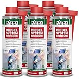MATHY-D Diesel Systemreiniger (5 x 250 ml) – hochwirksames Diesel Additiv - Brennraum Reiniger - Zertifizierter Diesel Reiniger