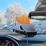 HIULLEN 12V 150W Autoheizung, 2 in 1 Auto Heizung, Auto Heizlüfter, Auto Heizung Defroster, Auto Windschutzscheibe Demister 360° Drehbar, Car Heater mit Heizung/Kühlung für Auto Schneller