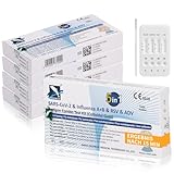 5-in-1 Test Atemviren-SARS-CoV-2 & Influenza A+B & RSV & ADV Antigen Combo Test Kit-Schnelltest für Zuhause - Zertifizierte Premiumqualität - Einfach, Schnell, Präzise (5)