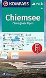 KOMPASS Wanderkarte 10 Chiemsee, Chiemgauer Alpen 1:50.000: 4in1 Wanderkarte mit Aktiv Guide und Detailkarten inklusive Karte zur offline Verwendung ... Verwendung in der KOMPASS-App. Fahrradfahren