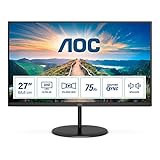 AOC U27V4EA - 27 Zoll UHD Monitor, AdaptiveSync (3840x2160, 60 Hz, HDMI 2.0, DisplayPort) schwarz