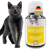 EMMA Hustensaft Katze I Thymian Bronchial Kräuter I Tropfen Anis Fenchel I Atemwegskräuter I Mittel Beruhigung Atemwege Husten I Schleimlöser I Hustenkräuter I Kräutermischung Katze 100ml