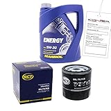 Inspektionskit MANNOL Energy 5W-30 für Ford Fiesta Iii 1.8 16v Xr2i Escort V