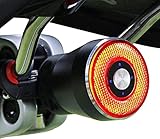 Monkey Home Fahrrad Smart Rücklicht, Bremsaktiviertes Rücklicht, Auto On/Off, Auto Lichtsensor, Ganz aus Aluminium, wasserdicht, USB wiederaufladbar, StVZO Zugelassen, Radfahren Sicherheit Zubehör