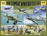 Zvezda 5205 1:72 WWII Battle Set Air Combat-Modellbau, Bausatz, Standmodellbau, Basteln, Hobby, Kleben, Plastikbausatz, detailgetreu, Mehrfarbig