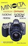 Minolta Maxxum/Dynax 500si Super, Including 300si User's Guide (Complete user's guide)