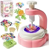 Cyiecw Bastelset Kinder ab 3 Jahre Blumen Basteln Mädchen, Kunststoff Blumensträuße Spielzeug Kreativ Basteln Set, Kindergeburtstag Geschenke für Mädchen 3-12 Jahre