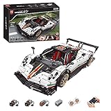 Technik Auto Technik 13060, Technik Ferngesteuert Auto Modell für Pagani Zonda R, 2299 Teile mit Motoren Bausatz Kompatibel mit Lego Technik