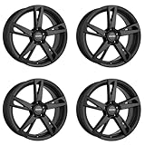 4x Carmani Felgen 16 Anton 6.5x16 ET38 5x100 black matt kompatibel mit VW Beetle Golf III/Vento Golf IV/Bora Polo T-Cross