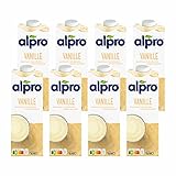 Alpro Sojadrink Vanille Pflanzlicher Drink Vegan 8x1L