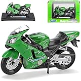 Welly Kawasaki Ninja Zx-12r 2001 GrÜn Zx 12 R 1/18 Modellmotorrad Modell Motorrad