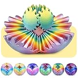 Gear Ball Fidget Spielzeug für Kinder Erwachsene 3D Gedruckt Stressabbau Zahnrad Kugel Büro Weihnachten Ostergeschenke Geburtstagsgeschenke Sensorisches Spielzeug(Sonnenuntergang,8cm)