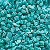 Eurosand DEKOSTEINE 9-13 mm (Steine, Farbsteine) 1 kg. TÜRKIS -81