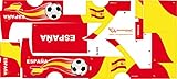 Sticker Playmyplanet Fußball Spanien kompatibel mit Playmobil Bus 5106, 5025, 4419, 5603 und 3169