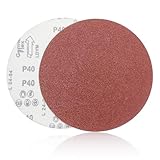 SenmaiTools 30 Stück Schleifpapier 400mm Klett, Schleifscheiben 5 x 40 60 80 120 180 240 Körnung, 400 mm Schleifscheibe Klett für Tellerschleifer