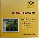 100x Briefmarken Markenbox a 1,55 € selbstklebend 100er-Rolle Deutsche Post Vincent van Gogh - Mohnfeld 155 ct.