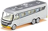 siku 1671, Niesmann + Bischoff Arto Wohnmobil, Metall/Kunststoff, Silber, Öffenbare Seitentür
