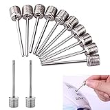 SZSHIMAO Ball Pumpen Nadeln Ventilnadeln Ersatznadeln Ventil Nadel Set für Ballpumpe Fußbälle Volleybälle Basketball - 12PACK