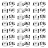 TOAOB 10 Paar 925 Sterling Silber Ohrring Stopper Ohrstecker Schmetterling Verschluss Ohrstopper Runde Form Universal Größe 5 x 5.5mm Loch 0.7mm für Schmuckherstellung