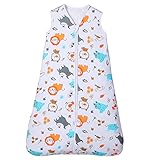 Lictin Babyschlafsack 2,5 TOG, Winter-Babyschlafsack, tragbare Wickeldecke mit 2-Wege-Reißverschluss, mit Verstellbarer Länge 83-99cm für Kleinkinder 18-36 Monate